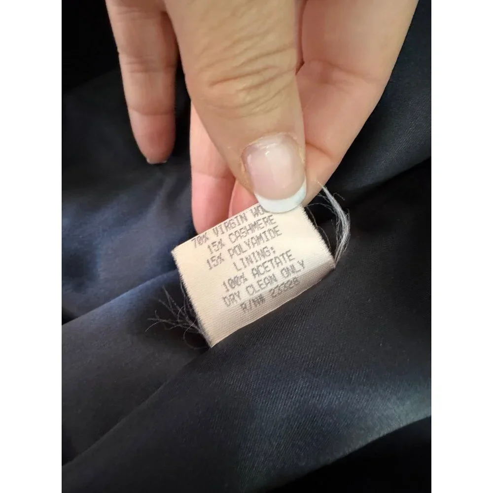 Pendleton Vintage Womens Size 8 Black Wool Cashmere Blend Pea Coat - Picture 9 of 9